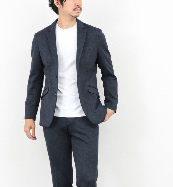 Stutostein「《ビジカジ/セットアップ対応》CORDURA 裏起毛ウォッシャブルストレッチジャケット 25AW」|テーラードジャケット|