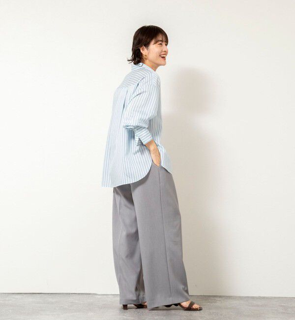 NOLLEY'S sophi「ウォッシャブルタンブラーストライプ3WAYシャツ」|シャツ・ブラウス|