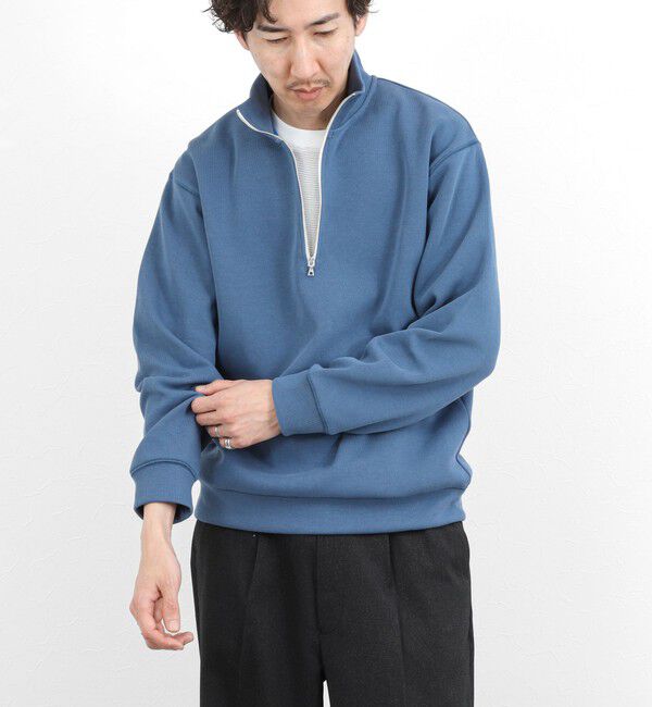 NOLLEY'S goodman「リブダンボール スタンドハーフZip 26SS」|スウェット・ジャージ|