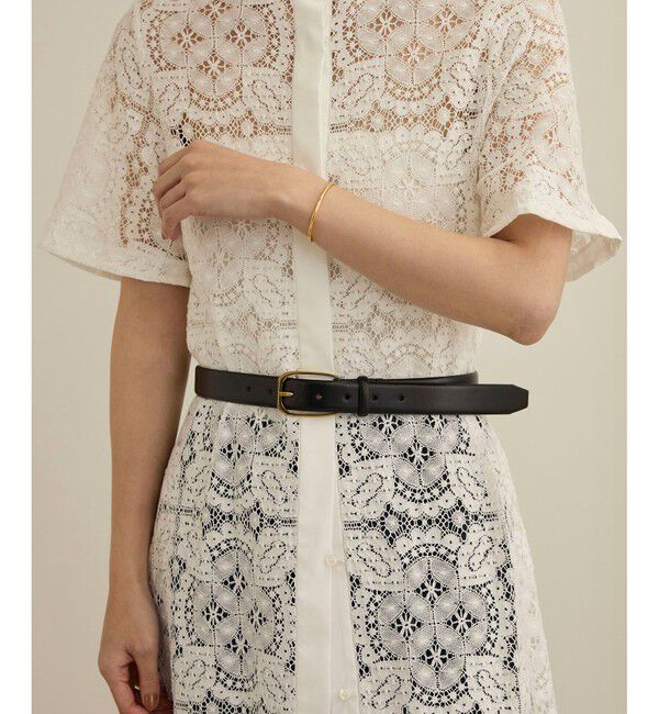 ROPE「シグネットバックルレザーワイドベルト」|ベルト|クロメイン