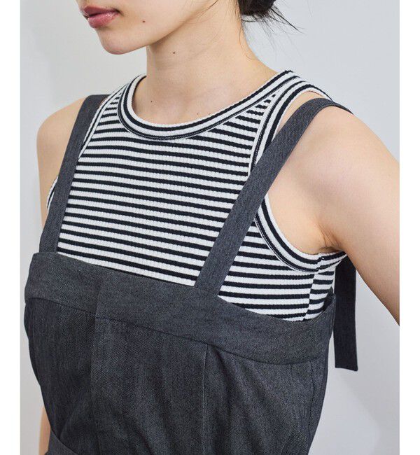 VIS「ベルト付きベアサロペット」|オールインワン|