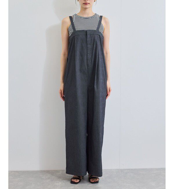 VIS「ベルト付きベアサロペット」|オールインワン|