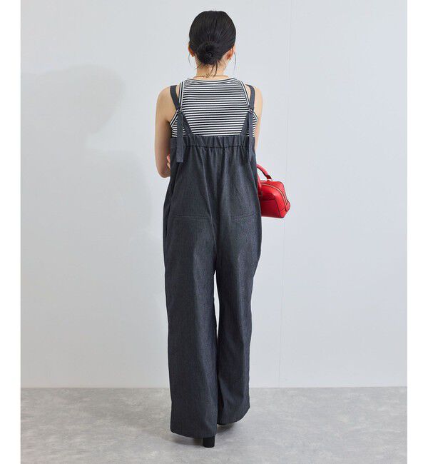 VIS「ベルト付きベアサロペット」|オールインワン|