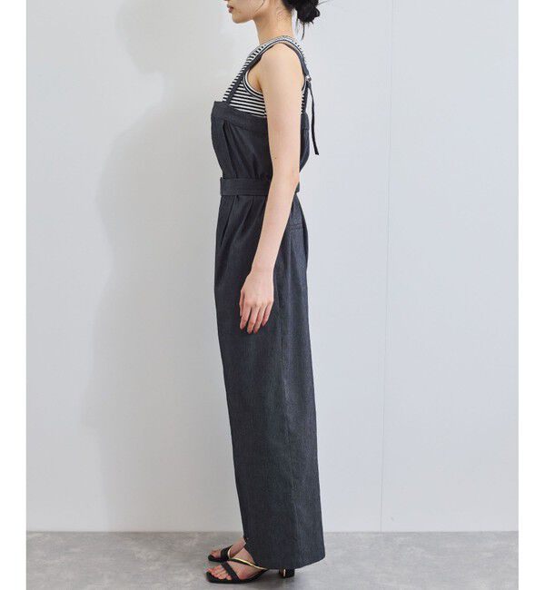 VIS「ベルト付きベアサロペット」|オールインワン|