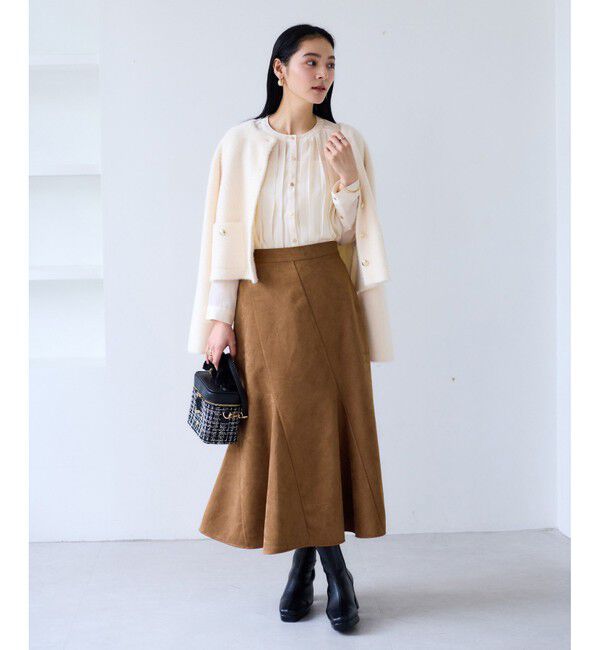 VIS「【WEB限定】ゴールドボタンタックブラウス」|シャツ・ブラウス|