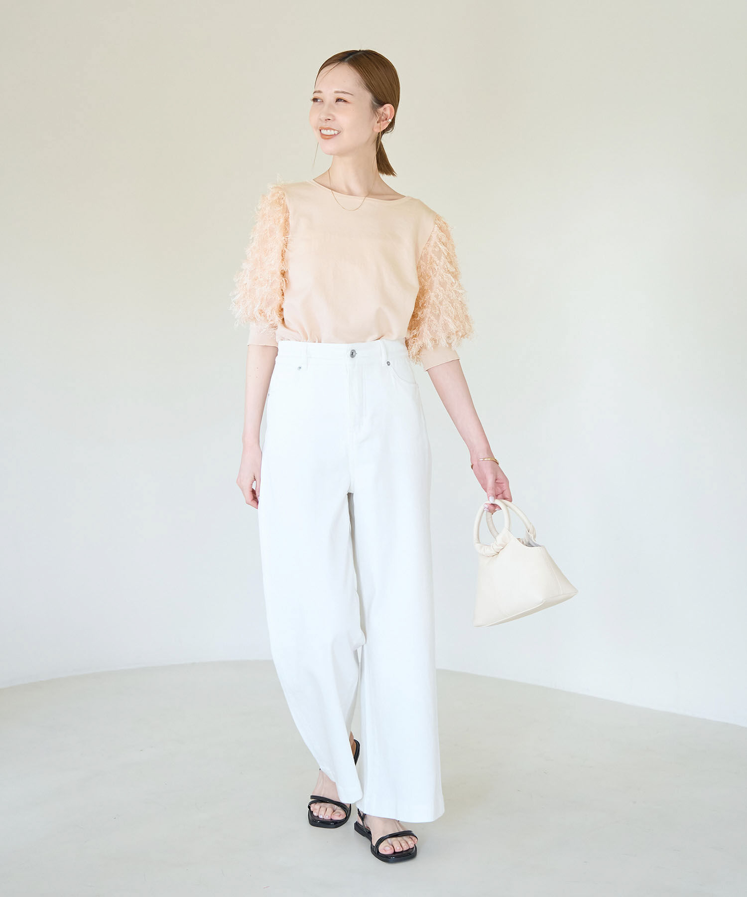 Rope&rsquo;Picnic「2WAY/袖シャギーニットプルオーバー」|ニット・セーター|