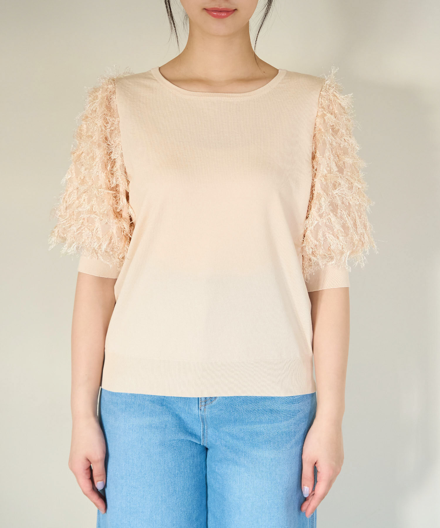 Rope&rsquo;Picnic「2WAY/袖シャギーニットプルオーバー」|ニット・セーター|