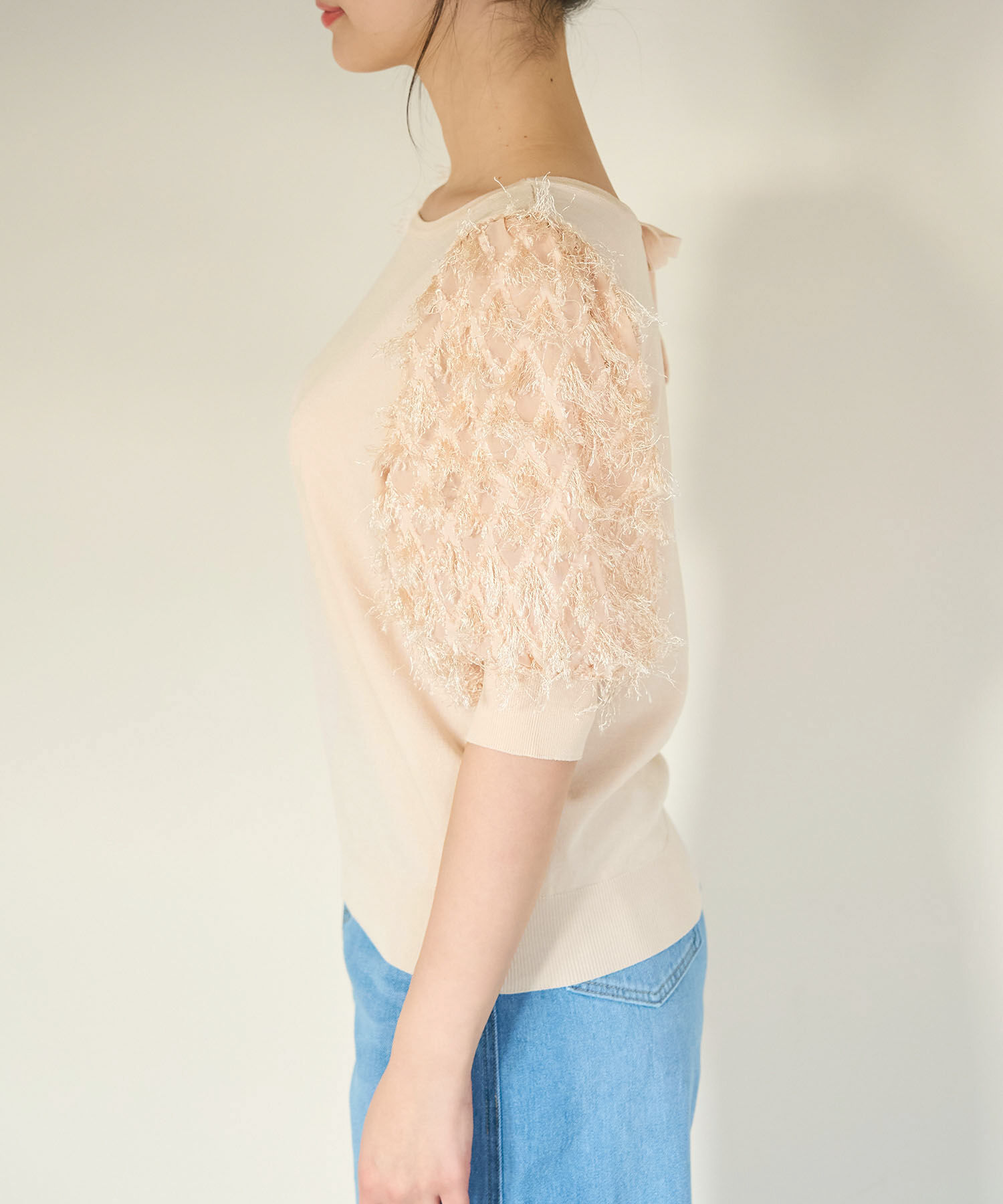 Rope&rsquo;Picnic「2WAY/袖シャギーニットプルオーバー」|ニット・セーター|