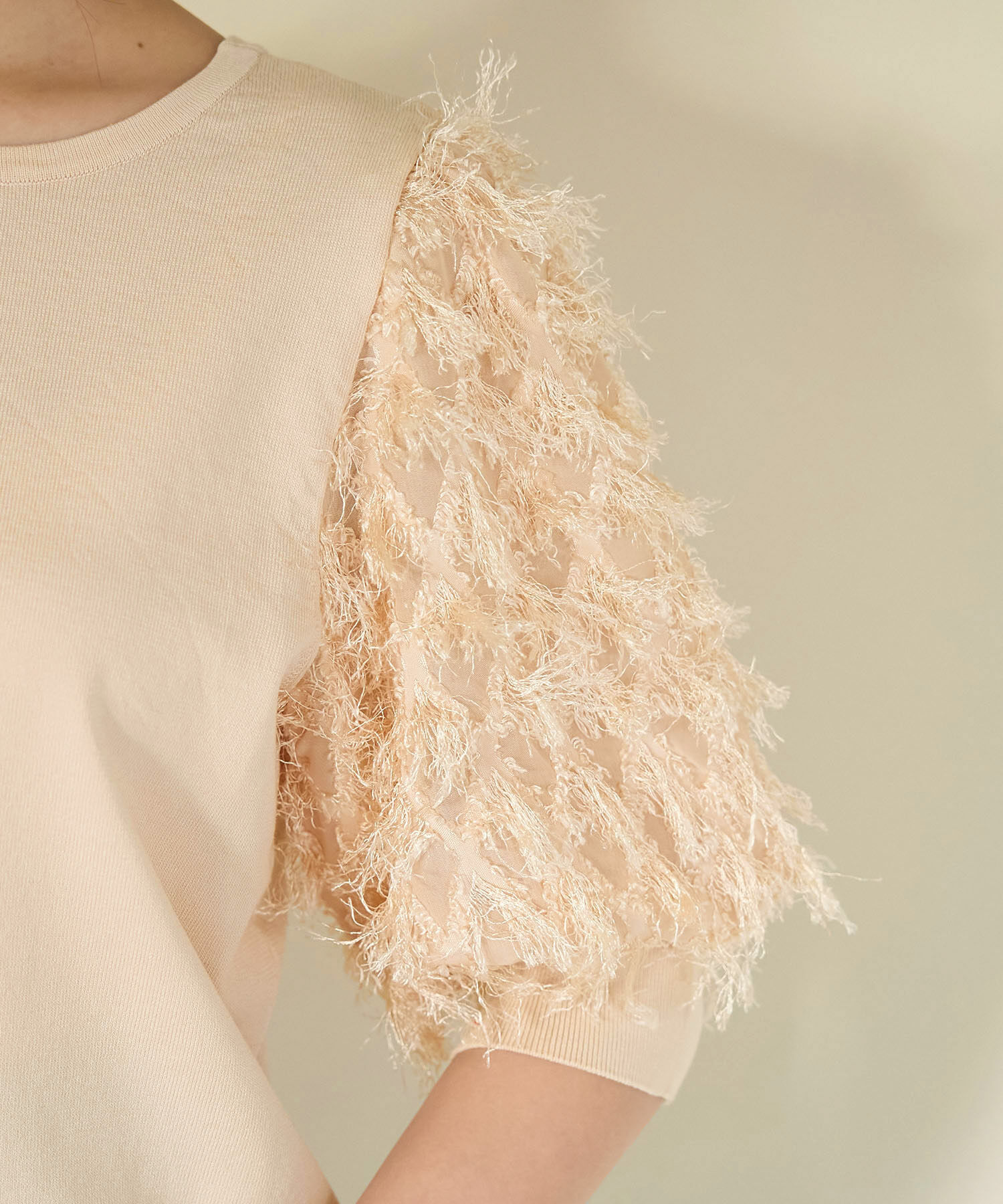 Rope&rsquo;Picnic「2WAY/袖シャギーニットプルオーバー」|ニット・セーター|