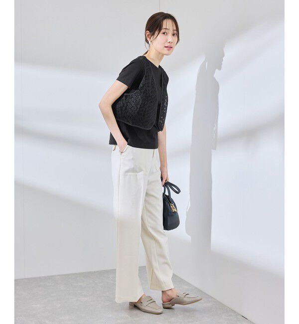 Rope&rsquo;Picnic「フラワーレースベスト」|ベスト・ジレ|