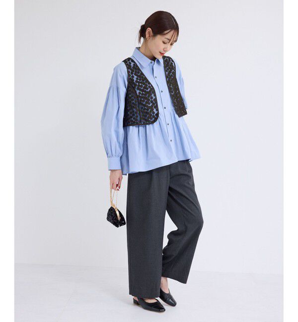 Rope&rsquo;Picnic「フラワーレースベスト」|ベスト・ジレ|