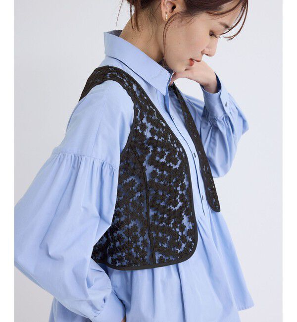 Rope&rsquo;Picnic「フラワーレースベスト」|ベスト・ジレ|