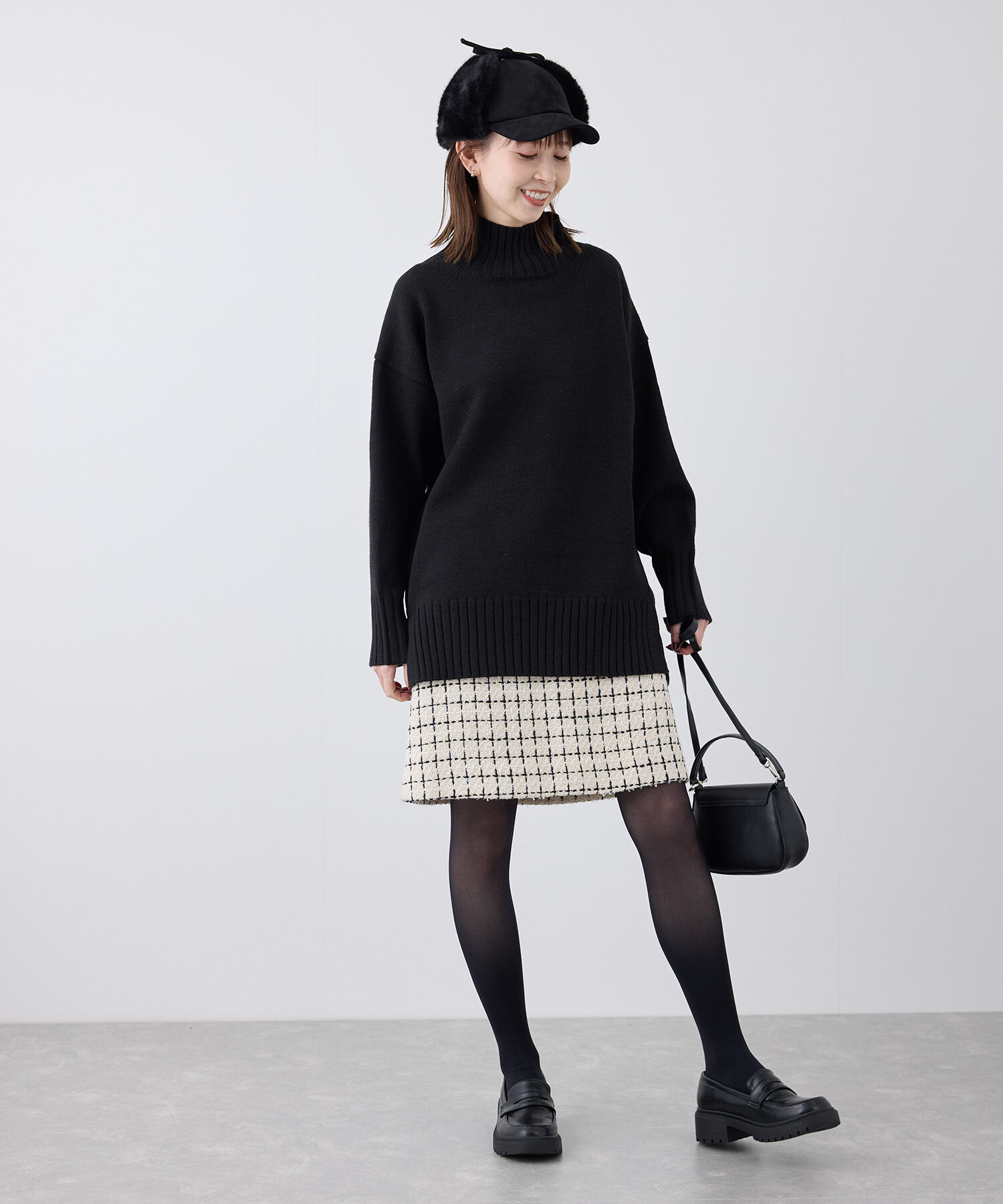 Rope&rsquo;Picnic「ツイードチェックミニスカート/セットアップ対応・リンクコーデ」|スカート|