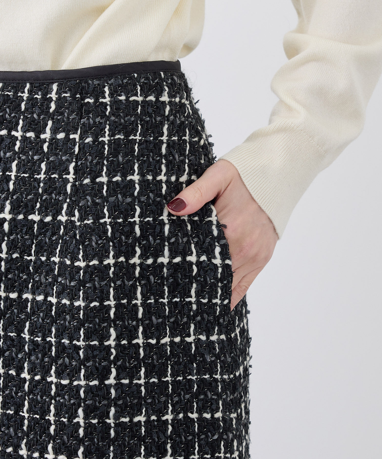 Rope&rsquo;Picnic「ツイードチェックミニスカート/セットアップ対応・リンクコーデ」|スカート|