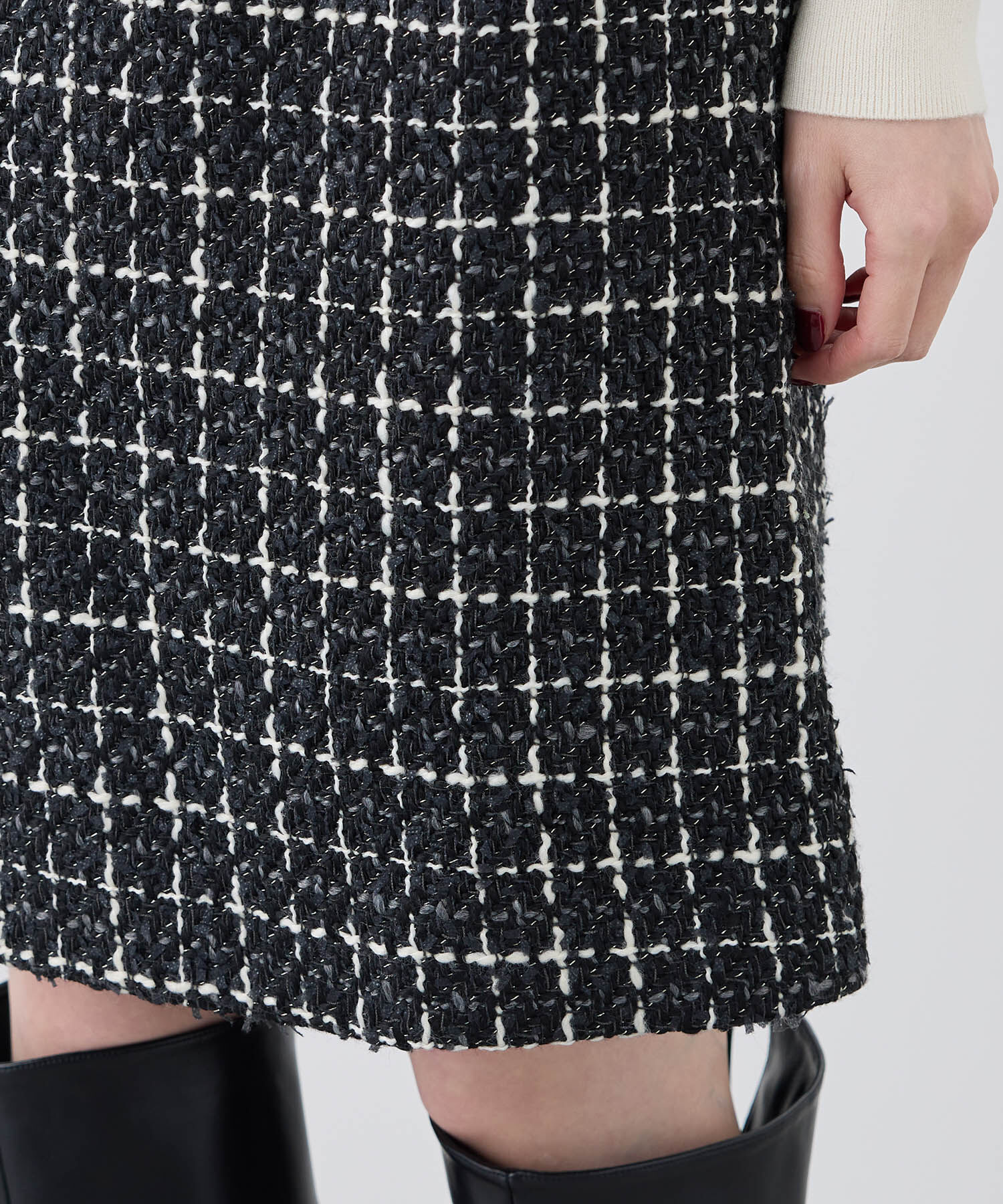 Rope&rsquo;Picnic「ツイードチェックミニスカート/セットアップ対応・リンクコーデ」|スカート|