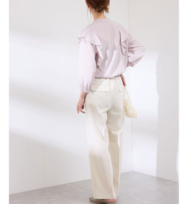 Rope&rsquo;Picnic「ラッフルリボンデザインシャツ」|シャツ・ブラウス|