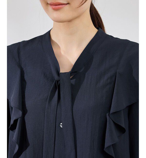 Rope&rsquo;Picnic「ラッフルリボンデザインシャツ」|シャツ・ブラウス|