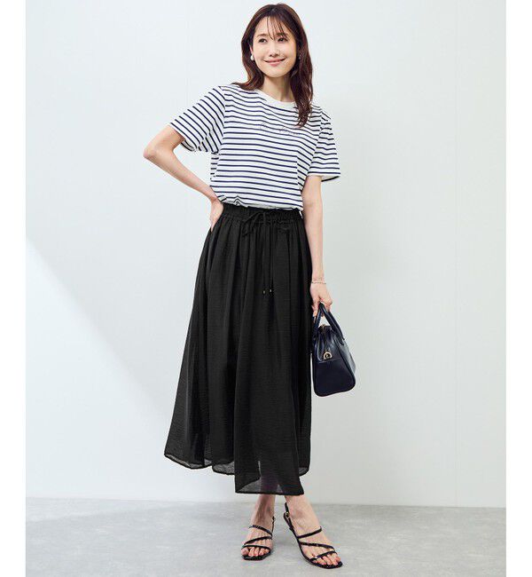Rope&rsquo;Picnic「【emur/エミュール】シアーリネンタンブラーイージースカート」|スカート|