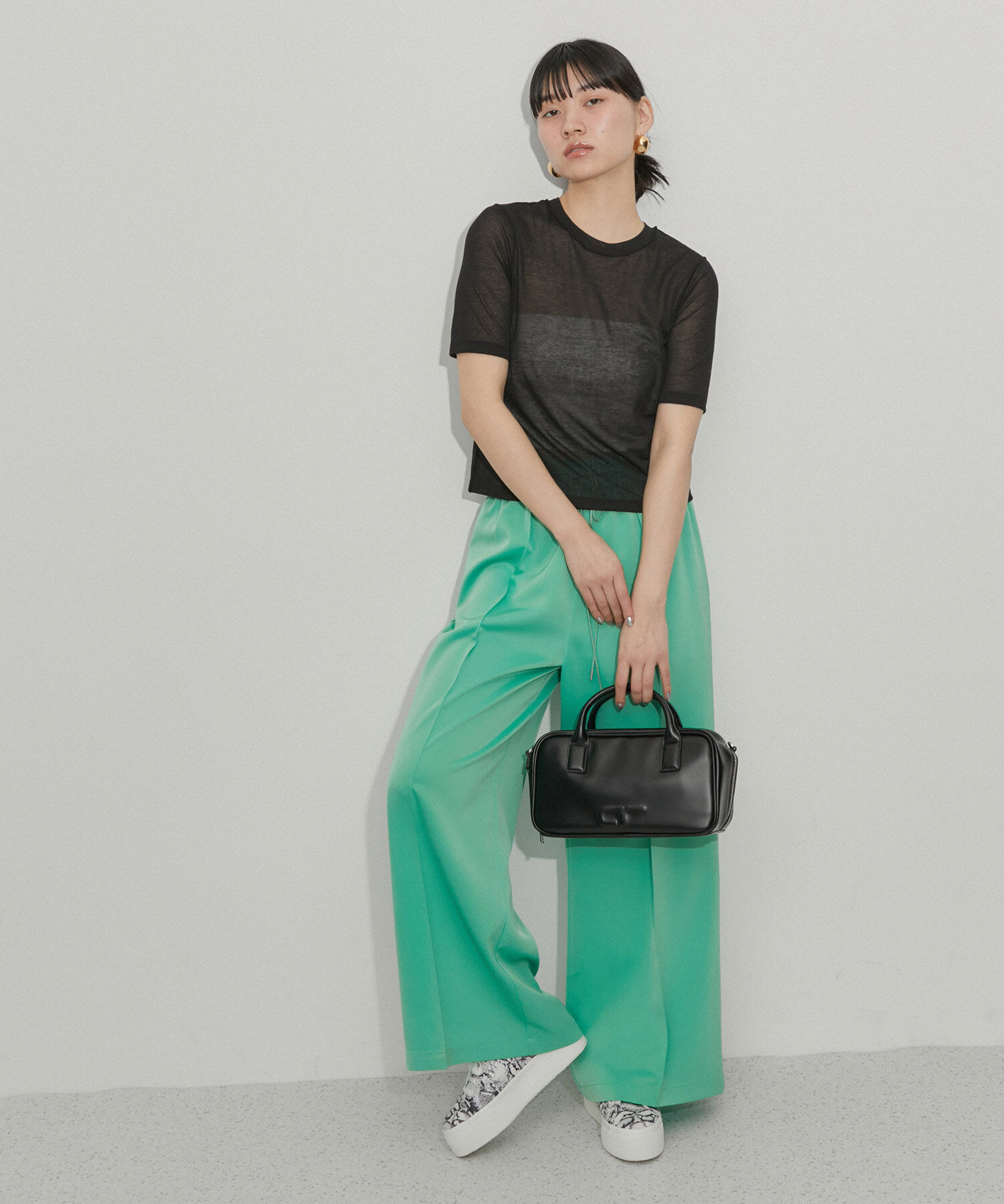 ADAM ET ROPE'「シアーハイゲージTEE」|Tシャツ・カットソー|