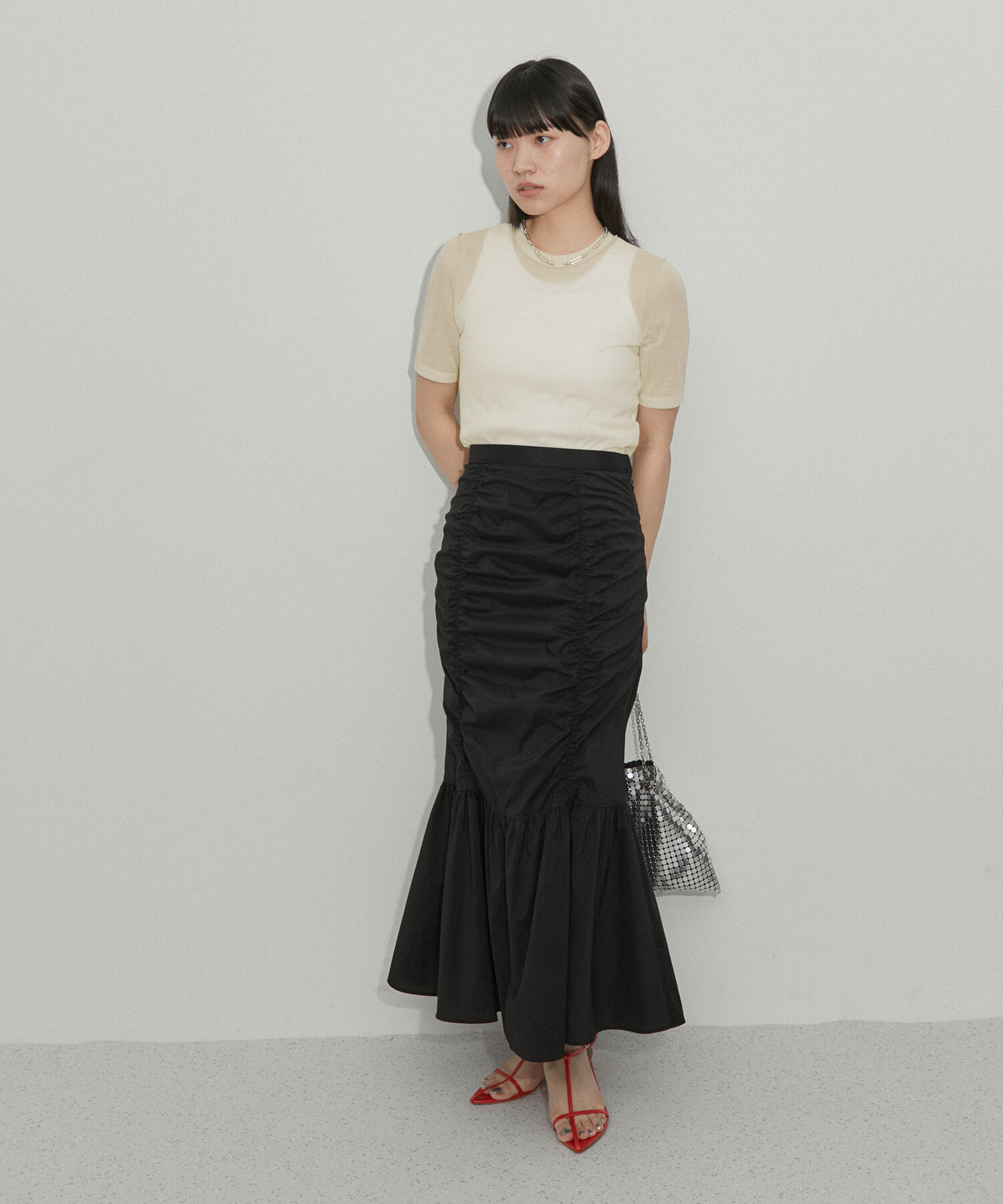 ADAM ET ROPE'「シアーハイゲージTEE」|Tシャツ・カットソー|