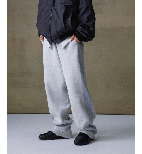 ADAM ET ROPE'「杢スウェット ニットパンツ / ヘビーウエイト / ユニセックス」|チノ|