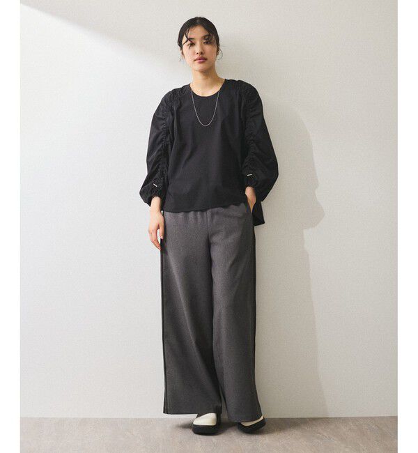 ADAM ET ROPE'「【WEB限定】ドロストスリーブブラウス」|シャツ・ブラウス|