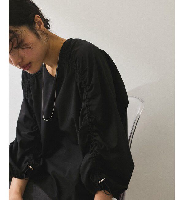 ADAM ET ROPE'「【WEB限定】ドロストスリーブブラウス」|シャツ・ブラウス|