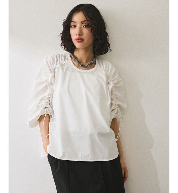 ADAM ET ROPE'「【WEB限定】ドロストスリーブブラウス」|シャツ・ブラウス|シロメイン