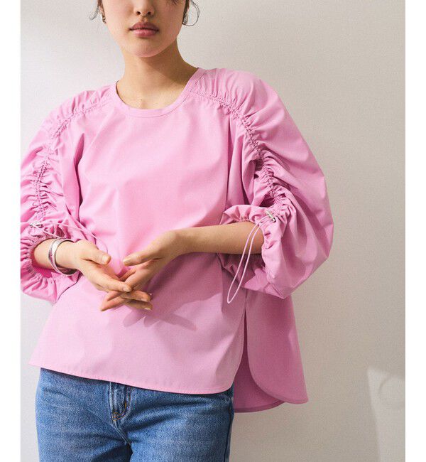 ADAM ET ROPE'「【WEB限定】ドロストスリーブブラウス」|シャツ・ブラウス|