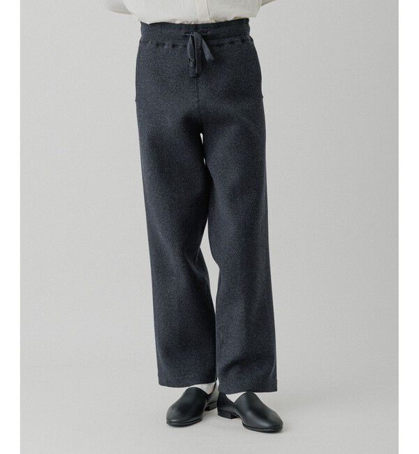 ADAM ET ROPE'「杢スウェット ニットパンツ」|チノ|