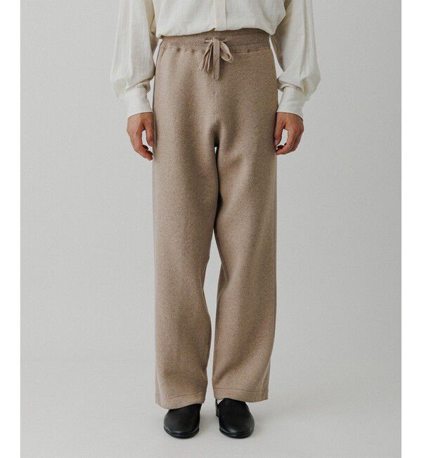 ADAM ET ROPE'「杢スウェット ニットパンツ」|チノ|