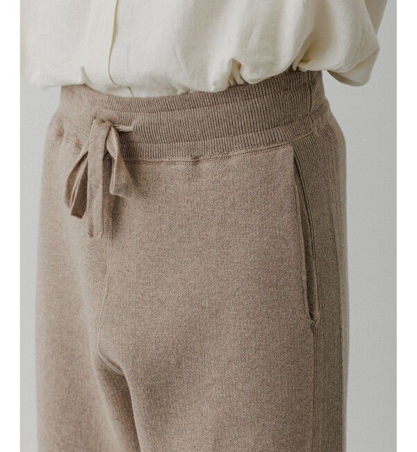 ADAM ET ROPE'「杢スウェット ニットパンツ」|チノ|