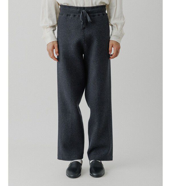 ADAM ET ROPE'「杢スウェット ニットパンツ」|チノ|