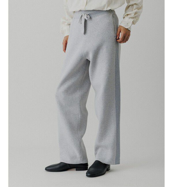 ADAM ET ROPE'「杢スウェット ニットパンツ」|チノ|