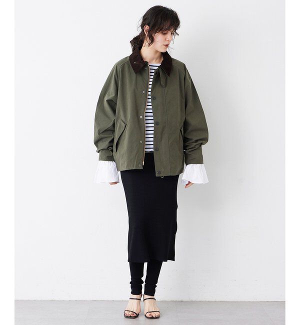 THE PAUSE「【THE PAUSE】フレアカフスボーダープルオーバー」|Tシャツ・カットソー|