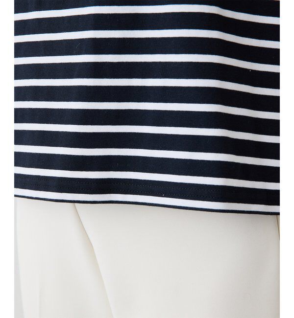 THE PAUSE「【THE PAUSE】フレアカフスボーダープルオーバー」|Tシャツ・カットソー|