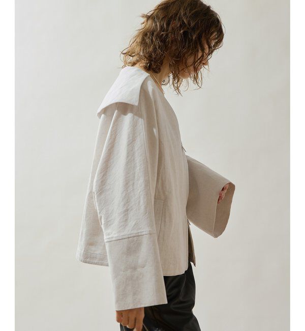 Drawing Numbers「【Drawing Numbers】コットンリネンデニムセーラージャケット」|その他|