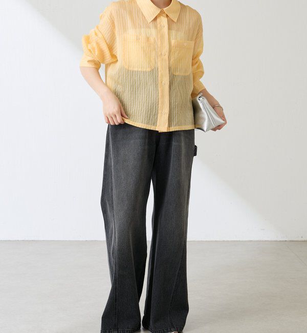  「シアーストライプショートシャツ」|シャツ・ブラウス|