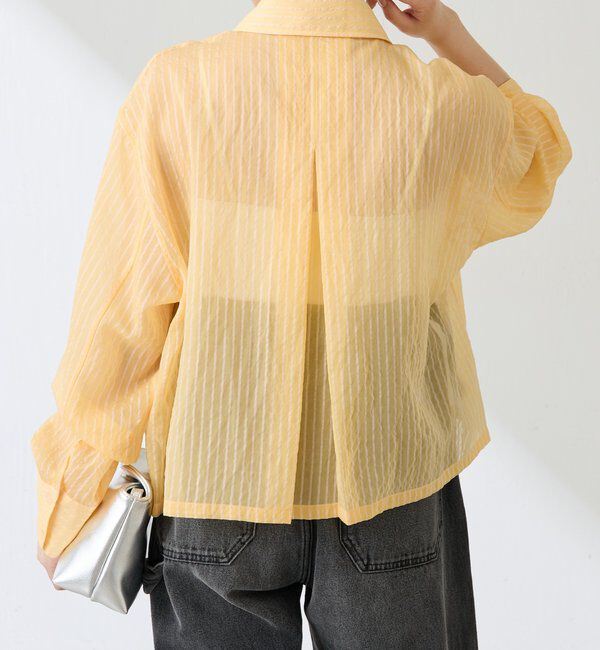  「シアーストライプショートシャツ」|シャツ・ブラウス|