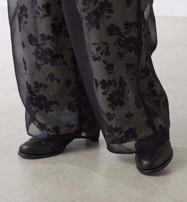  「シアーレイヤードフラワー柄パンツ」|チノ|