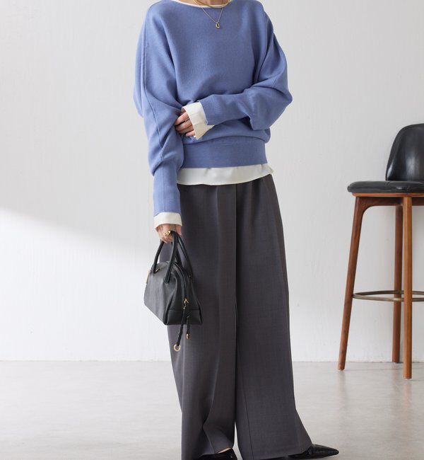  「袖リブ２WAYドルマンニット」|ニット・セーター|