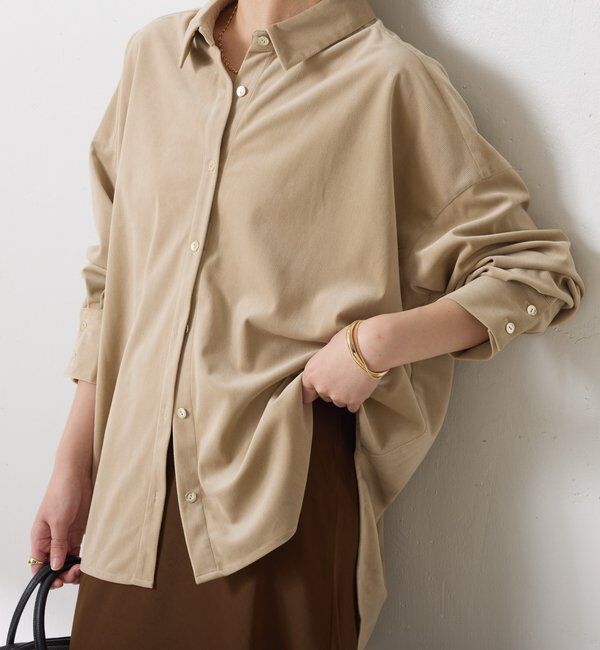  「メタルボタンコーデュロイシャツ」|シャツ・ブラウス|