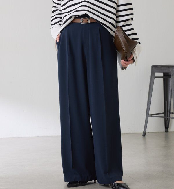  「ジャージワイドパンツ」|チノ|