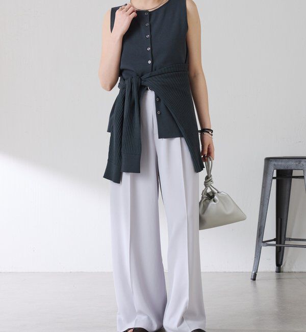  「ジャージワイドパンツ」|チノ|