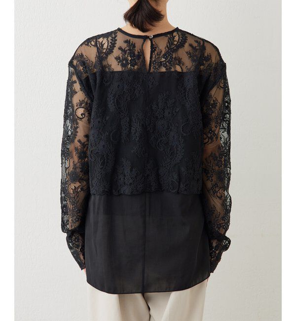  「レイヤードレースブラウス」|シャツ・ブラウス|