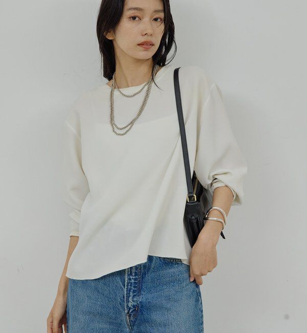  「レイヤードボールロングネックレス」|リング|