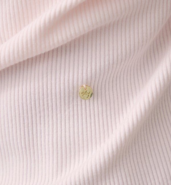  「チャーム付きオフショルリブロングTシャツ」|Tシャツ・カットソー|