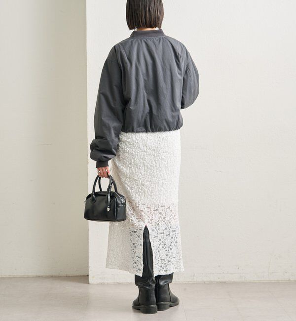  「サテンショートブルゾン」|ブルゾン・スタジャン|