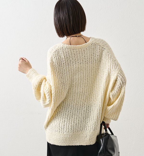  「スラブヤーンスリットニット」|ニット・セーター|