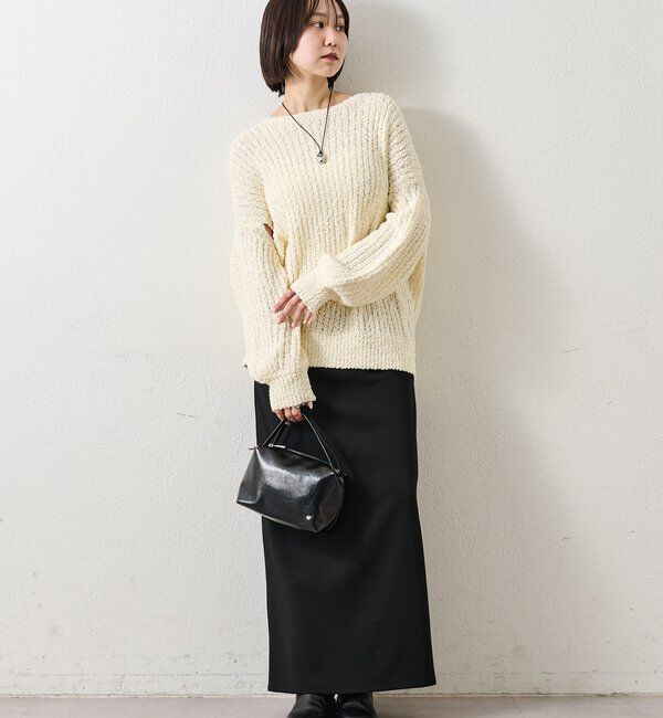  「スラブヤーンスリットニット」|ニット・セーター|